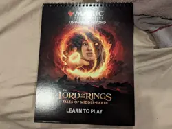 Limited Edition MTG: Universes Beyond, Lord of the Rings Learn to Play Demo book - Image 1