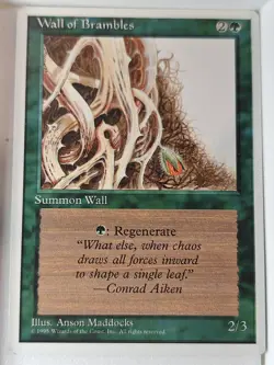 Wall of Brambles - 4th Edition Core Set - Magic the Gathering MTG Nice! - Image 1