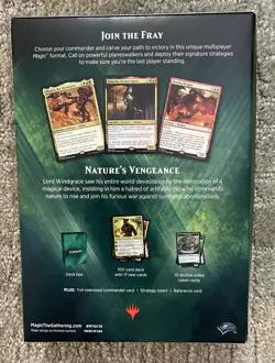 (MTG) Magic the Gathering - Commander 2018 - Nature's Vengeance Deck - Sealed 630509632244 - Image 2
