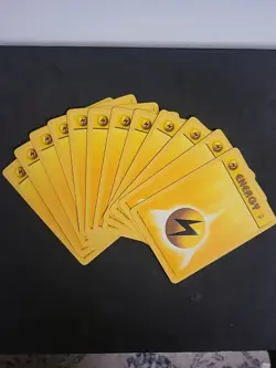 12x Lightning Energy 128/130 Base Set 2 Energy Card Pokemon WOTC - Image 1