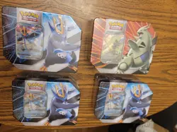 Pokemon Tcg V Striker Tins Set Of 4 Factory Sealed Please Look At Last Photo - Image 1