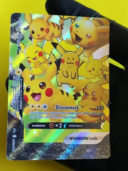 NM-Mint Pikachu V-Union - SWSH141 - SWSH Black Star Promos Pokemon SWSH Black St - Image 1