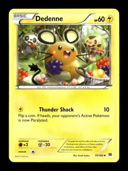 Pokemon XY Breakthrough Dedenne 57/162 See Images - Image 1