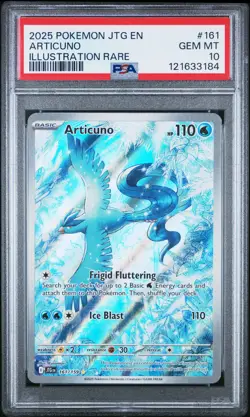 2025 POKEMON JTG EN-JOURNEY TOGETHER ILLUSTRATION RARE #161 ARTICUNO PSA 10 - Image 1