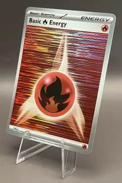 018 Fire Energy - Black Bolt & White Flare Horizontal Holo NM Pokemon - Image 1