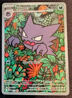 Haunter 027 Me: Mega Evolution Promo Black Star Holo Illustration Rare Pokemon - Image 1
