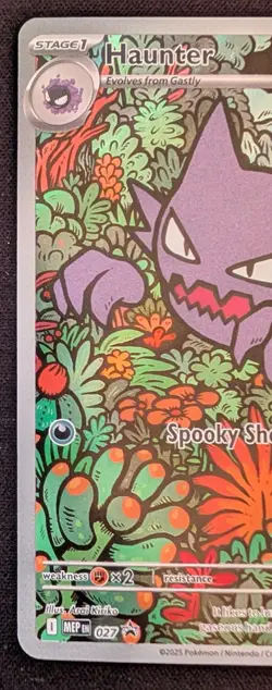 Haunter 027 Me: Mega Evolution Promo Black Star Holo Illustration Rare Pokemon - Image 2