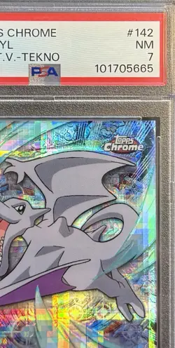 2000 Pokemon Topps Chrome Series 2 Tekno Aerodactyl #142 PSA 7 NM | Low POP 🔥 - Image 3