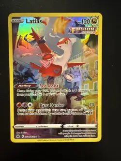 Pokemon TCG Crown Zenith: Galarian Gallery Latias Ultra Rare Near Mint - Image 1