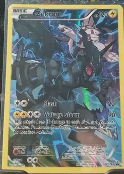 Zekrom XY76 Promo Full Art Holo Black Star Pokemon TCG Near Mint - Image 1