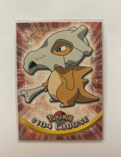2000 Pokemon Cubone #104 TV Animation Edition Topps Blue Logo - Image 1
