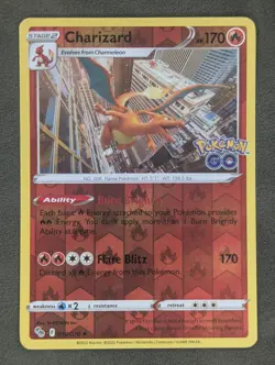 Charizard 010/078 Pokemon TCG Holo Rare Pokemon GO Near Mint - Image 3