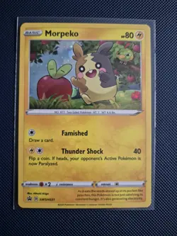 Morpeko SWSH031 | Black Star Promo Cosmo Holo Pokemon Card - Image 1