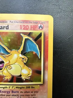 Pokemon Charizard Base Set 4/102 Near Mint Clean! Pack Fresh - Image 3