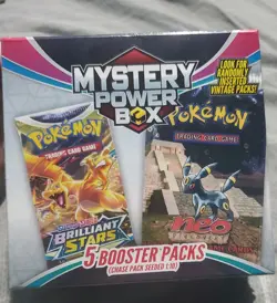 Pokemon Mystery Power Box Chase Pack Seeded 1:10 (5 Booster Packs) NEW SEALED - Image 1