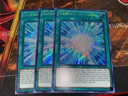 YUGIOH! 3x Gateway to Chaos SHVA-EN058 1st Edition Secret Rare NM - Image 1