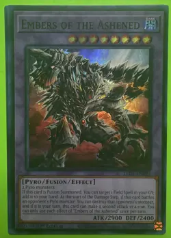 YuGiOh! - Embers of the Ashened LEDE-EN093 Super Rare 1st Edition Near Mint - Image 1