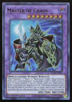 Yu-Gi-Oh TCG Battle of Chaos #BACH-EN036 Master of Chaos Ultra Rare - Image 1