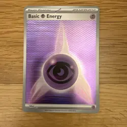 Pokemon TCG Psychic Basic Energy Holo Card 021 Scarlet & Violet - Image 1
