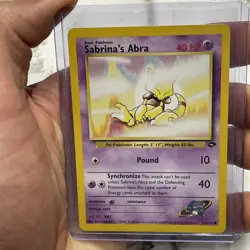 Sabrina's Abra 93/132 Gym Challenge Common Card WOTC Pokemon TCG LP/NM Vintage - Image 1