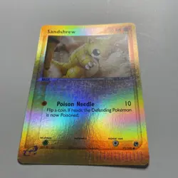 2003 Sandshrew 75/100 EX Sandstorm Reverse Holo Pokemon Card TCG - Image 3