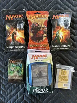 Magic The Gathering card Lot. Includes Sealed Packs And Deck - Image 1