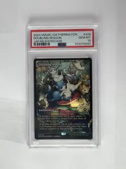 MTG Foundations Doubling Season (Showcase) PSA Gem Mint 10 - Image 1