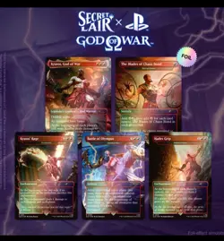 🔥 MTG Secret Lair Playstation Foil PRESALE God of War: Greek 🔥 - Image 1
