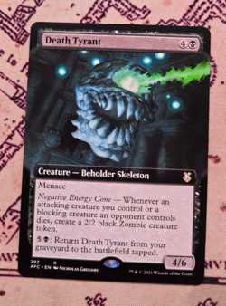 MTG Death Tyrant Extended Borderless D&D Forgotten Realms NM - Image 1