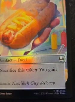 Food 0005 Robot 0006 Foil Token Spider-Man Magic: The Gathering - Image 5