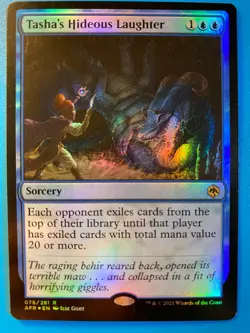 MTG 1x FOIL Tasha's Hideous Laughter 78 Adventures in the Forgotten Magic x1 NM - Image 1