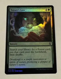 MTG Nature's Lore - Commander Legends Battle for Baldur's Gate FOIL LP - Image 1