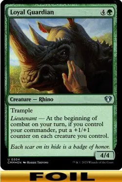 1x - Loyal Guardian - FOIL #304 - Commander Masters - CUC NM MTG - Image 1