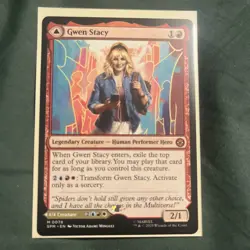MTG Marvel Spider-Man: Gwen Stacy / Ghost-Spider - M0078 - Mint misprinted - Image 1