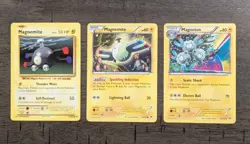 2015 and 2016 Pokemon Cards - Magnemite 37/108 and 51/162 and Magneton 53/162 - Image 1