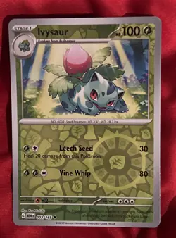 Ivysaur 002/165 - SV: Scarlet & Violet 151 Reverse Holo - Pokemon TCG 2023 - Image 1