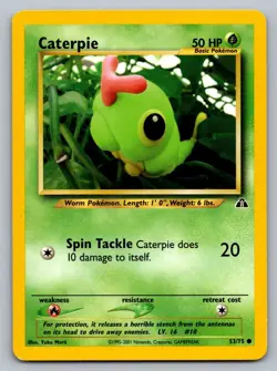 Pokemon TCG Neo Discovery Caterpie #53 - Image 1