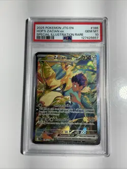 Hop's Zacian ex 186/159 Sv09: Journey Together Holo PSA 10 Pokemon TCG - Image 1