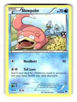 Pokemon XY BREAKpoint Slowpoke 19/122 LP - Image 1