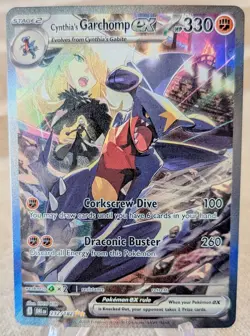 Pokemon TCG Cynthia's Garchomp ex Destined Rivals 232/182 SIR - Image 1