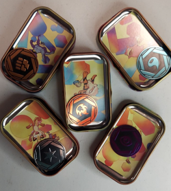 Pokemon 151 5-pack Mini Tins Costco Bundle - Coins & Artcards - No Promos/Packs - Image 2