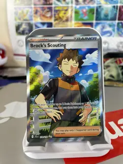 Brock’s Scouting Pokemon Journey Together Full Art Trainer 179/159 - Image 1