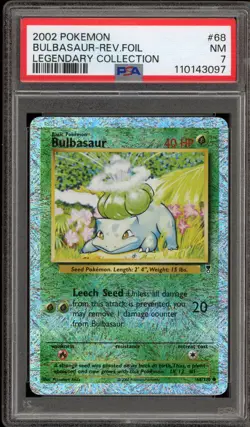 Pokemon Bulbasaur Legendary Coll. Reverse Holo #68 PSA 7 - Image 1