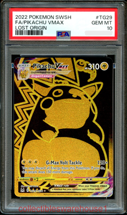 Pokemon Lost Origin Pikachu VMAX TG29 PSA 10 - Image 1