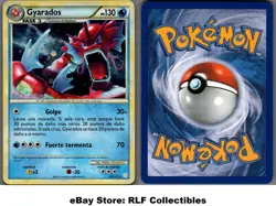 2010 Pokemon, Heartgold & Soulsilver, #123/123 Red Gyarados, Holo Rare, Spanish - Image 1