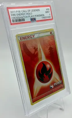 Fire Energy 89/95 Call of Legends Crosshatch Holo PSA 9 Mint #115031430 - Image 3