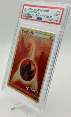 Fire Energy 89/95 Call of Legends Crosshatch Holo PSA 9 Mint #115031430 - Image 4