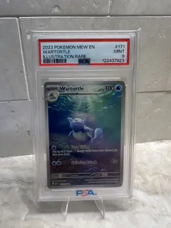 2023 Pokemon MEW EN - 151 Illustration Rare Wartortle #171 PSA 9 MINT - Image 1