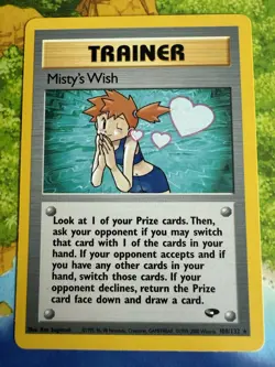 Pokemon Trainer: Misty’s Wish 1st Edition Gym Challenge 108/132 Non Holo Rare LP - Image 1