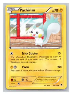 Pokemon TCG Pachirisu 25/119 XY - Phantom Forces Normal LP - Image 1